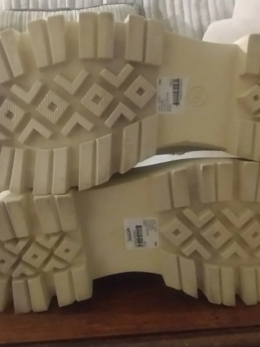 Lane Bryant Cream Platform Ankle Boots